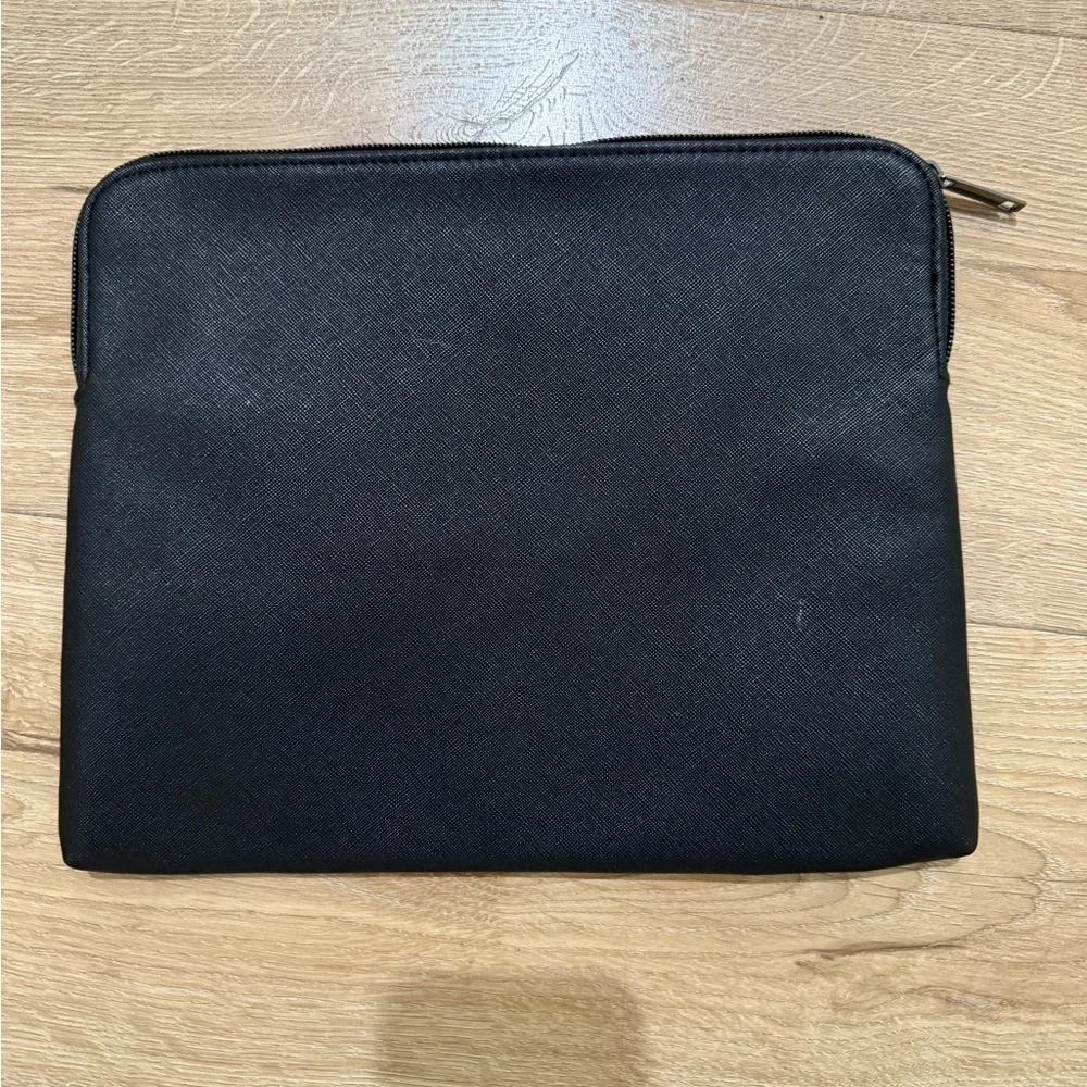 Bvlgari Black Zippered Makeup Purse Pouch Bag